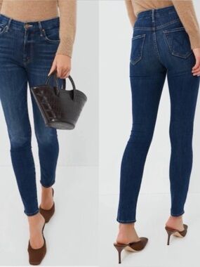 MOTHER High Waisted Looker In “Gift Wrapped”Skinny Jeans ❤️